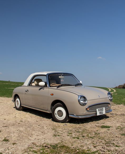 Feedback just in "The team at the Figaro Shop are so professional and friendly. They are gradually restoring my car both mechanically and aesthetically, respectfully working to my timescales and budget. I would not trust my Figaro to anyone else. Thank you! " Great to hear Millie! #figaro #nissanfigaro Figaro Car, Nissan Figaro, Old Vintage Cars, Microcar, Car Mods, Classy Cars, Fancy Cars, Cars Clothes, Pretty Cars