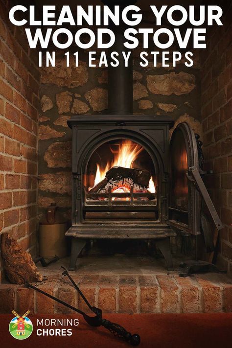 How to Clean Your Wood Stove and the Chimney Properly in 11 Steps Clean Hacks, Homemade Toilet Cleaner, Wood Stove Cooking, Wood Stove Fireplace, Cleaning Painted Walls, Deep Cleaning Tips, Cleaning Wood, Wood Burner, Stove Fireplace