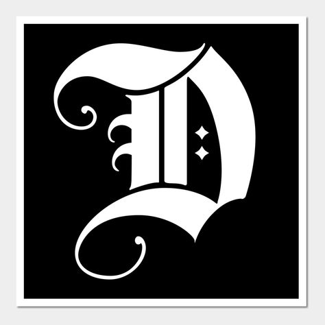 D Fonts Letter, Letter D Font, Old English D, Name Symbols, Bear Tattoo Designs, Letter Shirt, The Letter D, Bear Tattoo