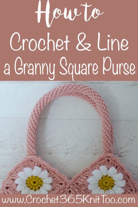 Learn how to trim, line and finish your granny square purse! #grannysquarepurse #crochetgrannysquare #grannysquare #crochetpurse #crochetdaisy #crochetbag #crochetalong #CAL #daisymaebag Granny Square Purse, Granny Square Pattern Free, Yarn Creations, Daisy Bags, Square Purse, Crochet Shell Stitch, Blogger Inspiration, Bag Pattern Free, Granny Square Bag