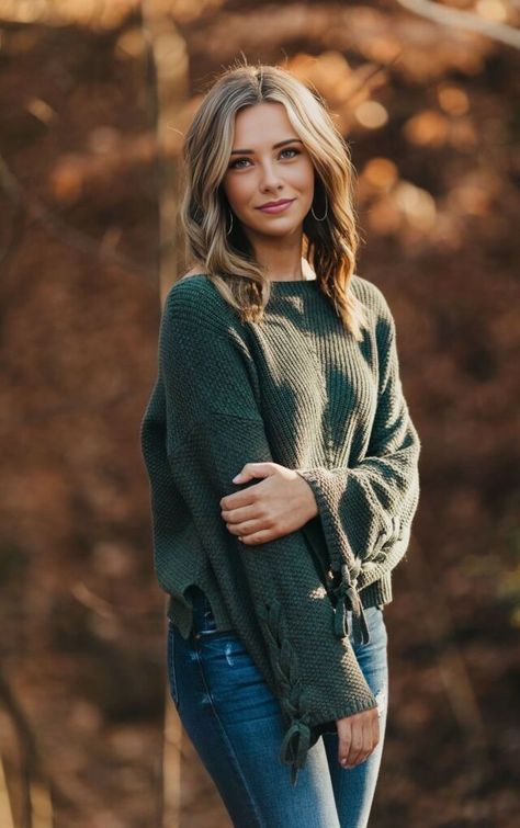 Fall Photoshoot Ideas, Portret Feminin, Outdoor Senior Pictures, Senior Photoshoot Poses, Senior Portraits Girl, Senior Photography Poses, Fall Portraits, Senior Portrait Poses, Senior Photo Poses