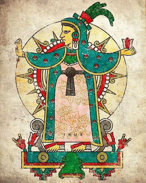 Amada Tonantzin Tlalli, Nuestra venerable Madre Tierra! Que no pare la celebración, las flores y los cantos en agradecimiento por tus aguas, semillas, frutos y todo lo que vive sobre y dentro de ti. Amada Madre, siempre te mostraste en el cerro del Tepeyac con un vestido u otro, pero tu energía femenina es la misma y única, así lo comprendo yo. Hoy te cantamos y agradecemos ❤️‍🔥🪷✨️ Aha!!! Creditos de imagen: https://www.facebook.com/amilcar.venegas.cisneros?mibextid=ZbWKwL #tonantzin ... Aztec Artwork, Aztec Symbols, Mexican Artwork, Mexican Culture Art, Aztec Culture, Aztec Tattoo, Chakra Art, Mexico Art, Aztec Art