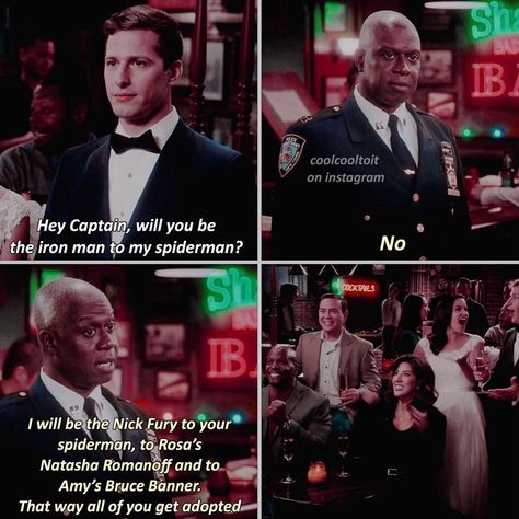 Brooklyn Nine Nine Funny, Brooklyn 99, Dc Memes, Parks N Rec, Brooklyn Nine Nine, Marvel Jokes, Marvel X, Marvel Funny, Marvel Memes