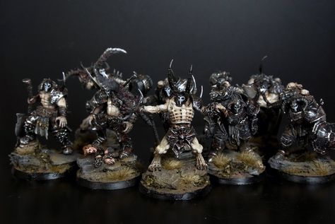 Slaves to Darkness - Chaos Warriors of Malal - Ex Profundis Age Of Sigmar Conversion, Grimdark Miniatures, Age Of Sigmar Armies, Slaves To Darkness, Ancient Tomb, Warhammer Age Of Sigmar, Caracter Design, Model Painting, Warhammer Aos