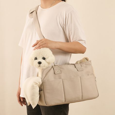 Outgoing Portable Cat Bag Fashion Dog Carriers Bags Korean Style Oblique Cross Pet One Shoulder Puppy Carrier Bag, Pet Carrier Purse, Small Dog Carrier, Puppy Carrier, Pet Travel Bag, Dog Carrier Bag, Perfect Travel Bag, Pet Carrier Bag, Dog Car Seat