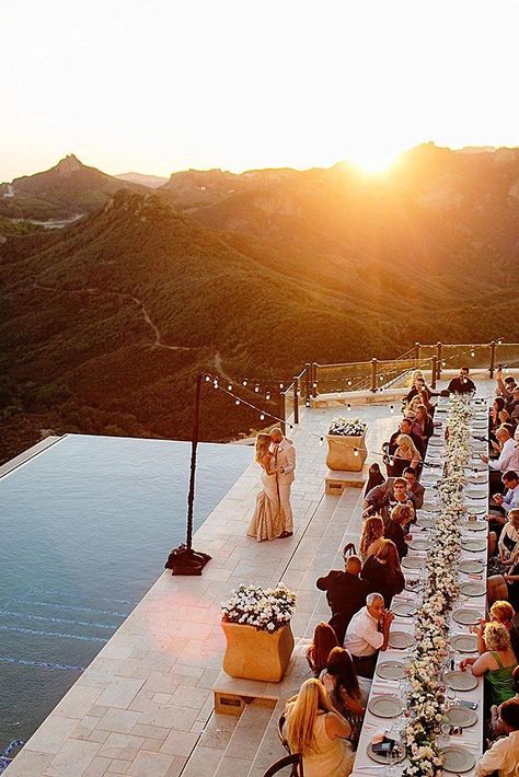 30 Best Ideas Outdoor Wedding Venues ❤ outdoor wedding venues wedding reception backyard pool #weddingforward #wedding #bride Wedding Venue With Pool, Wedding Swimming Pool, Pool Wedding Reception, Unique First Dance Songs, Poolside Wedding Reception, Poolside Wedding, First Dance Wedding Songs, Wedding Fotos, Villa Resort