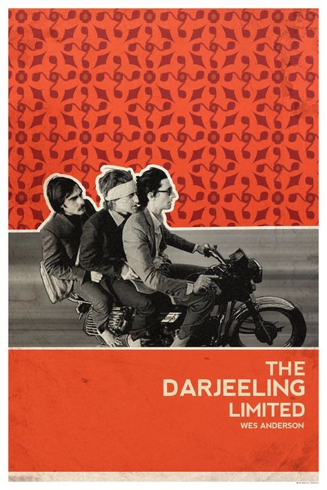 The Darjeeling Limited dir. Wes Anderson Wes Anderson Movies Posters, Wes Anderson Poster, The Darjeeling Limited, Wes Anderson Movie, Darjeeling Limited, Wes Anderson Movies, Wes Anderson Films, Film Poster Design, Music Collage