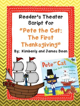 This is a fantastic reader's theater script based on the popular book "Pete the Cat: The First Thanksgiving" by Kimberly and James Dean. The story features an age appropriate account of the first Thanksgiving. The script features five narrator parts and four character parts. Thanksgiving Readers Theater, Theater Script, Reading Interventionist, First Year Teacher, Readers Theater Scripts, The First Thanksgiving, Old Testament Bible, Reader's Theater, High School Art Lesson Plans