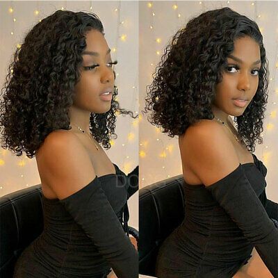 (eBay) Women Ladies New Wigs 100% Virgin Italian Human Hair Wig BOB Style Full Wigs Easy Beginner Hairstyles, Wig Color Ideas Black Women, Beginner Hairstyles, Bob Riccio, T Part Lace Wig, Wig Ideas Black Women, Color Hair Styles, Curly Weave, Curly Lace Wig