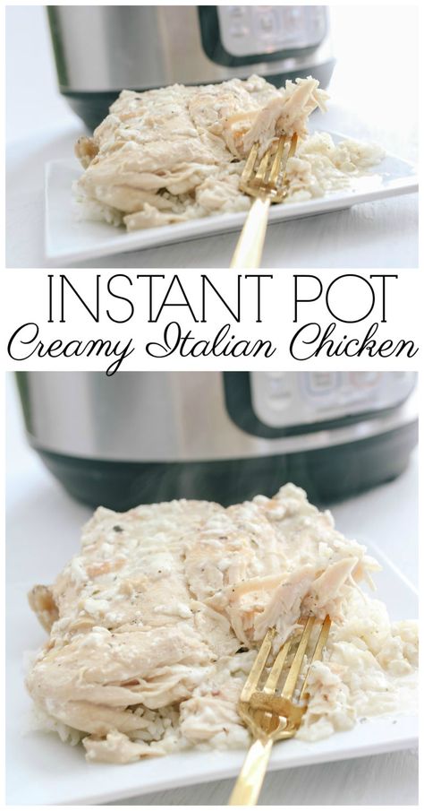 This Instant Pot creamy Italian chicken is bursting with delicious flavors that the whole family will love! This one pot meal is so simple to make and tastes great. My husband said it's his favorite meal. | gluten free chicken recipes | gluten free instant pot recipes | instant pot chicken recipes | easy chicken recipes | healthy chicken recipes | gluten free dinner recipes | pressure cooker dinner recipes || This Vivacious Life #glutenfreedinner #instantpotdinner #pressurecookerchicken Dinner Recipes Pressure Cooker, Pressure Cooker Dinner Recipes, Chicken Recipes Gluten Free, Gluten Free Instant Pot Recipes, Crockpot Italian, Slower Cooker, Gluten Free Instant Pot, Creamy Italian Chicken, Gluten Free Chicken Recipes