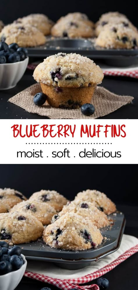 Blueberry Cinnamon Muffins, Super Moist Blueberry Muffins, Super Moist Muffins, Fluffy Blueberry Muffins, Moist Blueberry Muffins, Blueberry Streusel Muffins, Blueberry Streusel, Blueberry Muffin Recipe, Easy Blueberry Muffins