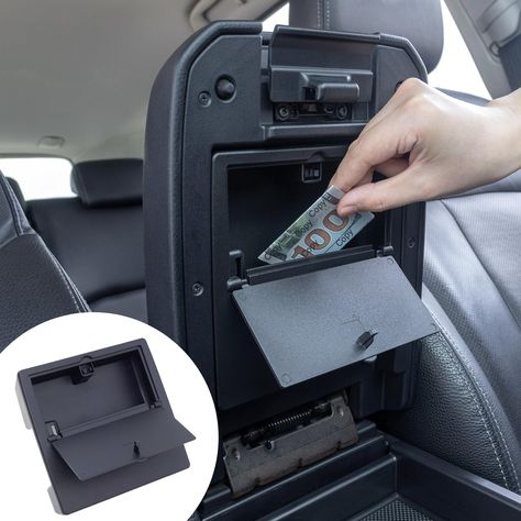 PRICES MAY VARY. FITMENT - This hidden box perfectly fits 2016-2021 2022 2023 Toyota Tacoma all models. This box fills the compartment space and fits flush with the rest of the armrest lid, and it will not affect the closing of the armrest box lid. TURN THE WASTED SPACE INTO A USEFUL STORAGE SPACE -- If you want to provide a hidden space for your emergency cash, wallet, keys, and other private items, this hidden box will be a must-have item, its color and texture match the interior, looks OEM. C 2023 Toyota Tacoma, Toyota Tacoma Accessories, Tacoma Accessories, Jeep Wrangler Accessories, Girly Car Accessories, Custom Car Interior, Cool Car Accessories, Wrangler Accessories, Hidden Compartments