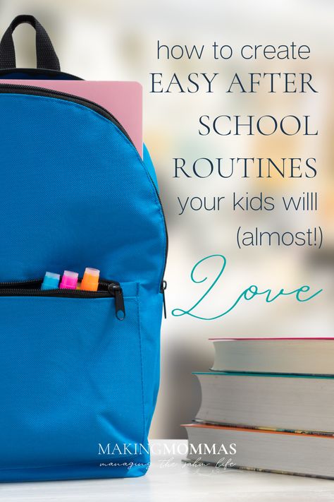 If it is pure chaos when the kids come home from school, read this post! You can easily create after school routines that work for your family. After School Routines, After School Schedule, Sahm Schedule, Kids Going To School, Almost Love, After School Routine, School Routine, Back To School Hacks, Kids Schedule