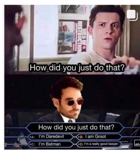 Daredevil Funny, Daredevil Spiderman, Marvel Heroes Names, Marvel Multiverse, Superhero Memes, Matt Murdock, Marvel Daredevil, Good Lawyers, Marvel Avengers Funny