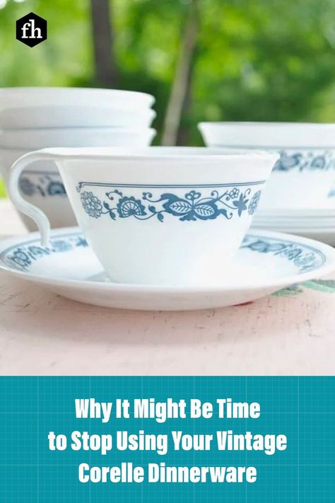 If you have a set of Corelle dinnerware from before 2005, then this is a must-read. Corelle Dinnerware Set, Corelle Dishes, 70s Kitchen, Corelle Dinnerware, Vintage Corelle, Family Handyman, Paint Chips, Updated Kitchen, Hot Meals