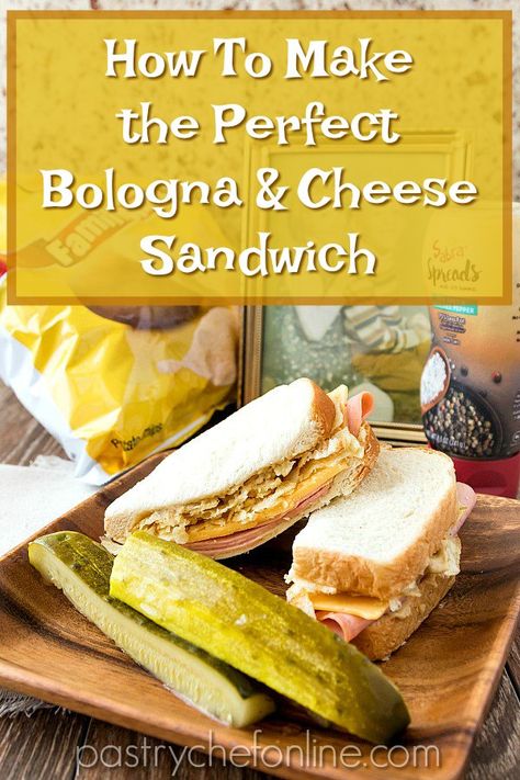 Bologna Sandwich Recipes, Sandwich For Kids, Bologna Recipes, Cold Sandwich Recipes, The Perfect Sandwich, Bologna Sandwich, Easy Sandwich, Perfect Sandwich, Sandwich Sauces