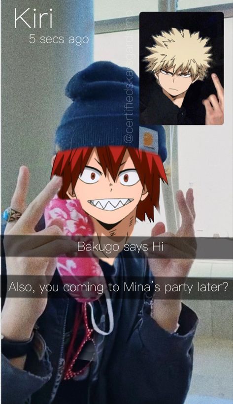 Bnha Snapchat, Kirishima Snapchat, Bakugo In Real Life, Bakugou Snapchat, Mha Snapchats, My Hero Academia Snapchat, Anime Snapchat, Kirishima My Hero Academia, Lgbtq Quotes