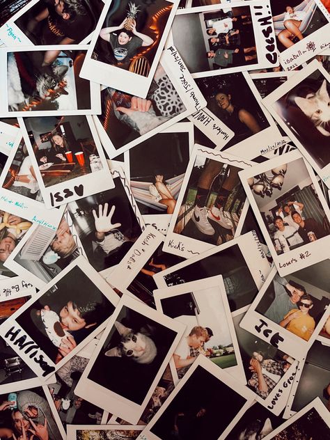 Scattered Polaroids Aesthetic, Vintage Aesthetic Polaroid, Polaroid Picture Collage, New Memories Aesthetic, Photography Aesthetic Polaroid, Pictures Of Polaroids, Vision Board Polaroid, Printed Photos Aesthetic, Polaroid Collage Aesthetic