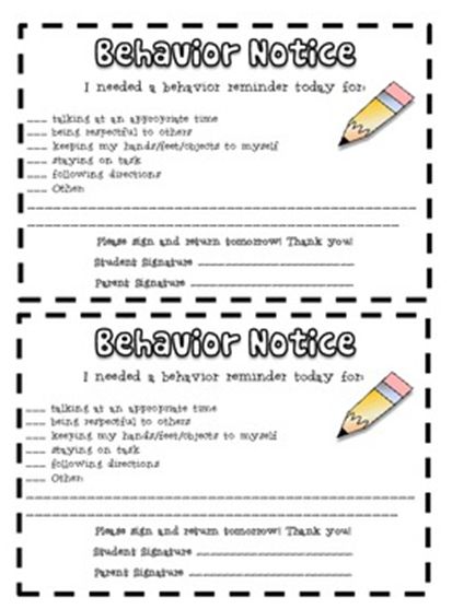 Teaching Starts With G: Classroom Management Behavior Notes To Parents, School Behavior Chart, Third Grade Ela, Student Information Sheet, Classroom Goals, Report Card Comments, Primary Ideas, Notes To Parents, Elementary Learning