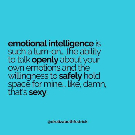 Emotional intelligence… 😮‍💨😍 Emotional intelligence (EQ) can be defined as the ability to be aware of and effectively regulate one’s own… | Instagram Attraction To Intelligence, Emotionally Intelligent Men, Low Emotional Intelligence, Showing Emotions, Relationship Vision Board, Relatable Relationship, High Emotional Intelligence, Intelligent Women, Deeper Conversation