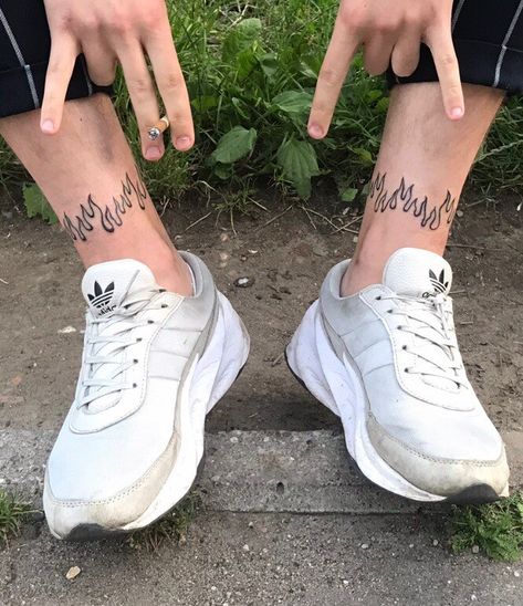 Flames Tattoo, Cute Hand Tattoos, Flame Tattoos, Fire Tattoo, Small Hand Tattoos, Aesthetic Tattoo, Best Tattoo Designs, Foot Tattoo, Ankle Tattoo