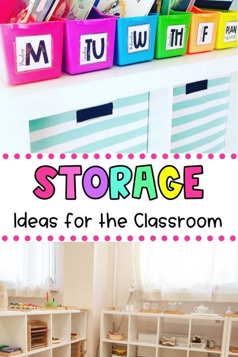 Struggling with setting up your classroom? Plan ahead with us and check out these classroom storage ideas for the best teacher organization hacks. These ideas will go great with your classroom decorations and help you focus on what matters the most, teaching! Stay organized all year long with these ideas for elementary rooms. Check out these ideas here! Diy Classroom Storage Ideas, Diy Classroom Storage, Classroom Storage Ideas, Cubby Ideas, Clean Classroom, Classroom Store, Classroom Organization Elementary, Classroom Planning, Organized Classroom