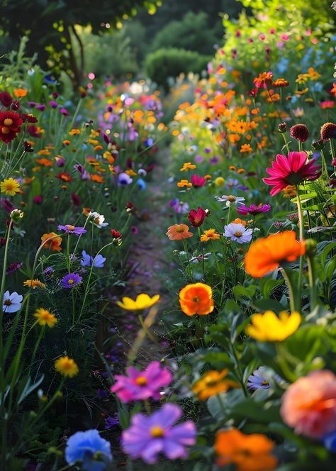 English Garden Design Ideas, Wildflowers Garden, Flowers Farm, English Garden Design, Without Love, Traditional Cottage, Cottage Gardens, Garden Design Ideas, Nothing But Flowers