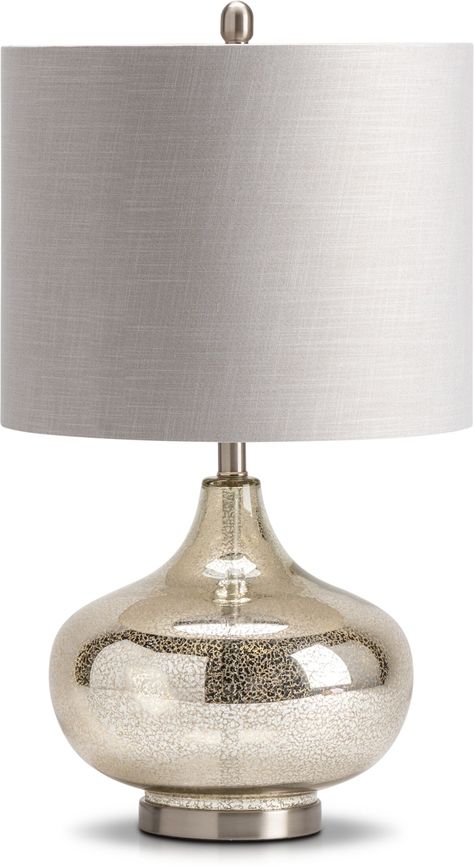 Look on the bright side with the Leanne Table Lamp-a beautiful mercury glass lamp that fits right into any living space. Bedroom Table Lamps Bedside Lighting, Bedroom Lamp Ideas, Bedroom Lamps Ceiling, Farmhouse Living Room Table, Glam Table Lamps, Mercury Glass Lamp, Bedroom Lamps Nightstand, Dark Bedroom Furniture, Mercury Glass Table Lamp