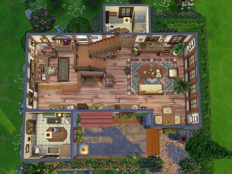 Sims 4 Scientist House, Sims 4 Scientist Cc, Spooky Movies, Casas The Sims 4, Sims Building, Jungle Adventure, Sims Community, Outdoor Retreat, Sims 4 Houses