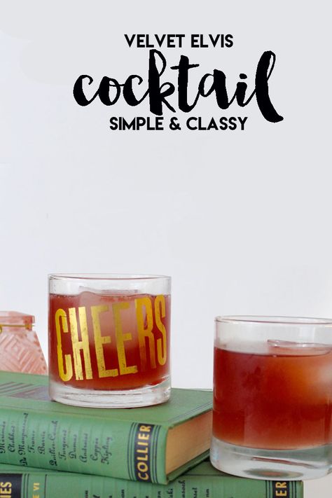 Looking for an easy cocktail to make for your holiday guests? This cocktail is easy to make and a perfect drink for a relaxing evening! Elvis Cocktails, Elvis Party Ideas, Elvis Party, Velvet Elvis, Alcoholic Treats, Las Vegas Party, Home Stores, Easy Cocktail, Vegas Party