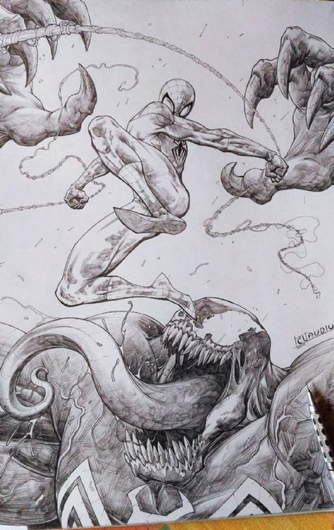 Venom Comic Art, Venom Drawing, Venom Comic, Superhero Sketches, Venom Symbiote, Spiderman Venom, Venom Art, Venom Comics, Comic Book Drawing