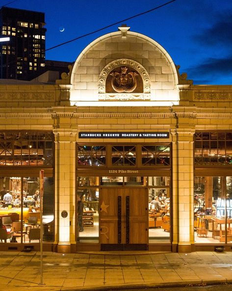 Starbucks Reserve The Seattle Roastery, Seattle, Washington Starbucks Roastery Seattle, Starbucks Roastery, Seattle Bars, Starbucks Seattle, Starbucks Locations, Seattle Photography, Seattle Coffee, Starbucks Reserve, Coffee Center