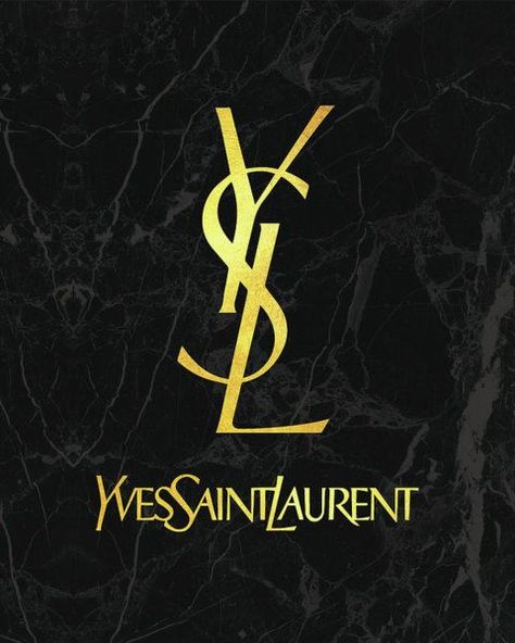 Ysl Logo Wallpaper, Ysl Wallpaper, Yves Saint Laurent Logo, Chanel Art Print, Louis Vuitton Iphone Wallpaper, Logo Luxe, Chanel Wallpapers, Yves Saint Laurent Couture, Chanel Art