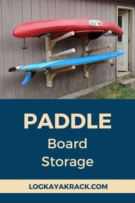 Paddle Board Rack Diy Storage Ideas, Kayak And Paddle Board Storage, Paddle Board Storage Diy, Sup Storage Ideas, Kayak Paddle Storage, Sup Rack, Diy Paddle Board Rack, Paddle Board Storage Ideas, Board Rack Diy