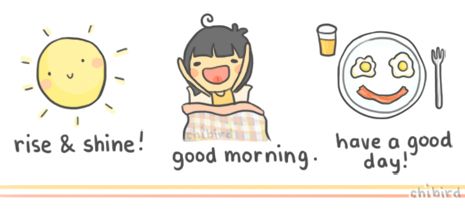 A little puff of happy to get up with in the morning Chibird Morning, Happy Monster, Cutie Quote, Word Pictures, Motivational Art, Sweet Nothings, Good Morning Good Night, Instagram Girls, Morning Motivation