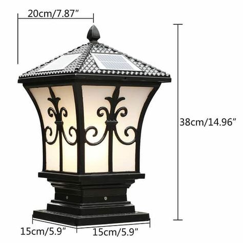 Gate Lights Outdoor, Outdoor Pillar Lights, Fence Lights, Solar Post Lights, Gate Lights, Outdoor Lantern Lighting, Walkway Lights, Light Garden, Decor Lamp