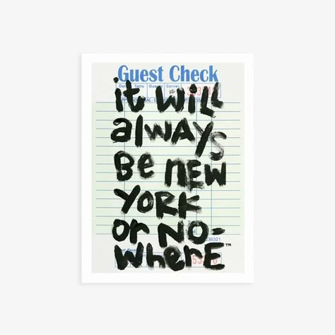 Prints – New York or Nowhere® Gallery Wall Themes, Guest Check Art, New York Or Nowhere, Autumn Art Print, Guest Check, College Apartment Decor, Downtown New York, Nyc Design, Journal Sticker