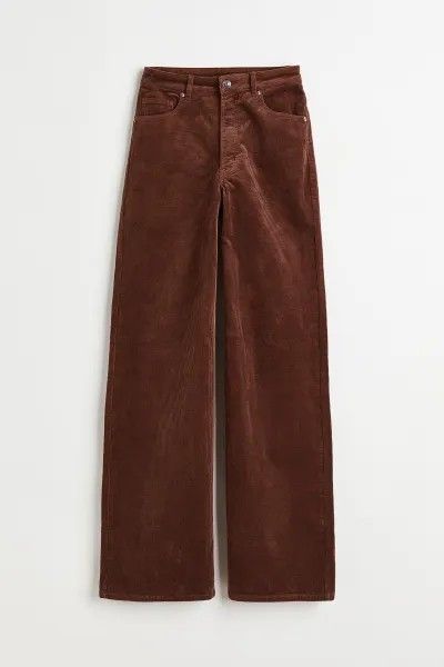 Corduroy Pants Outfit, H&m Women, Wide Legs, Pocket Pants, Corduroy Pants, Women's Trousers, Pants Outfit, Fashion Company, High Waisted Pants