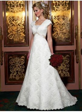 Short Sleeve Wedding Dress, Modest Wedding Gowns, Maggie Sottero Wedding Dresses, Aline Wedding Dress, White Wedding Dress, Wedding Dresses Satin, Modest Wedding, Sleeve Wedding Dress, Maggie Sottero