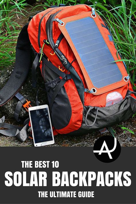 Check out the best 10 solar backpacks. Camping Technology, Hiking Gear Women, Solar Backpack, Camping Accesorios, Best Hiking Backpacks, Camping Bedarf, Hiking Tent, Camping Style, Backpacking Tent