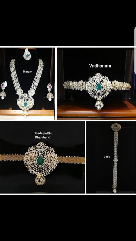 Diamond Vaddanam, Diamond Jewlery, Choker Necklace Designs, Diamond Pendants Designs, Solitaire Diamond Pendant, Beautiful Gold Necklaces, Diamond Necklace Designs, Bridal Diamond Jewellery, Wedding Jewellery Collection