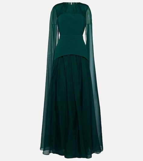 Designer Gowns for Women | Mytheresa Elegant Silk Dresses, Hollywood Costume, Elegant Outfit Classy, Crepe Gown, Abaya Designs, Pretty Prom Dresses, Silk Material, Modest Fashion Outfits, Glam Dresses