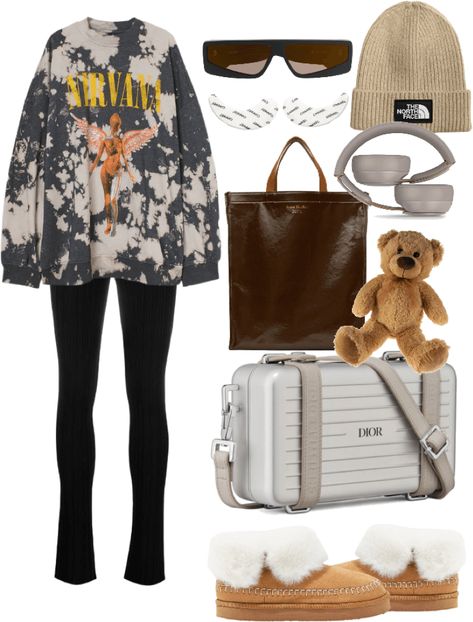 jet setting look outfit ideas | #air #airport #jet #setting #look #casual #sweater #ootd #outfit #cozy #casual #basic #urban Sweater Ootd, Casual Sweater, Casual Sporty, Outfit Maker, Outfit Shoplook, Ootd Outfit, Look Casual, Oversized Sweatshirt, The North Face