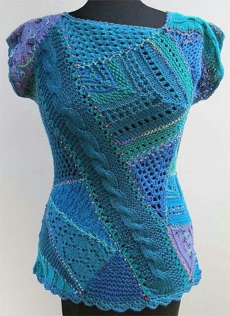 Freeform Knitting, Free Form Crochet, Form Crochet, Crazy Quilt, Freeform Crochet, Knit Tops, Knitting Techniques, Knit Or Crochet, Crazy Quilts