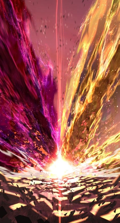 Destruction Concept Art, Anime Fire Power, Anime Explosion, Fire Landscape, Marshmello Wallpapers, Image Spiderman, Super Powers Art, Energy Power, Magic Design