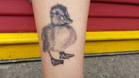 Duckling Tattoos, Duck And Ducklings Tattoo, Pretty Duck Tattoo, Cool Duck Tattoo, Baby Duck Tattoo, Duckling Tattoo, Ugly Duckling Tattoo, Mama Duck And Ducklings Tattoo, Duck Tattoo Ideas