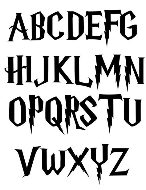 Harry Potter Fonts Harry Potter Schrift, Tort Harry Potter, Harry Potter Motto Party, Harry Potter Stencils, Harry Potter Weihnachten, Baby Harry Potter, Imprimibles Harry Potter Gratis, Harry Potter Letter, Harry Potter Christmas Decorations