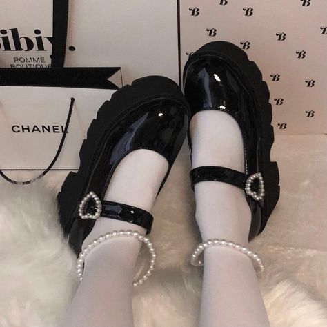 #shoes #coquette #aesthetic Aesthetic Shoes Coquette, Cotteque Shoes, Cute Shoes Aesthetic Korean, Coquette Shoes Aesthetic, Dolette Shoes, Couqutte Shoes, Croquette Shoes, Dollette Shoes, Aesthetic Black Shoes