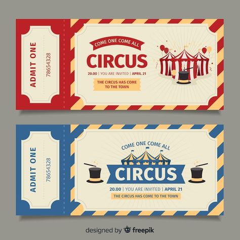 Blank Ticket Template, Carnival Ticket, Circus Ticket, Ticket Template Printable, Ticket Template Free, Circus Tickets, Poster Grafico, Carnival Tickets, Ticket Design