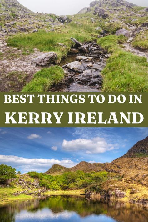 Best things to do in Kerry Ireland County Kerry is one of the most popular destinations in Ireland. And it’s loaded with some of the absolute best things to do in Ireland — the Ring of Kerry and the Dingle Peninsula. #countykerry #kerryireland #irelandtravel #travelphotography | County Kerry Ireland | Tralee county Kerry | County Kerry aesthetic | travel County Kerry photography Travelling Ireland, Things To Do In Ireland, Ireland Weather, Dingle Peninsula, Ireland Itinerary, Ireland Photography, Kerry Ireland, County Kerry, Ireland Vacation